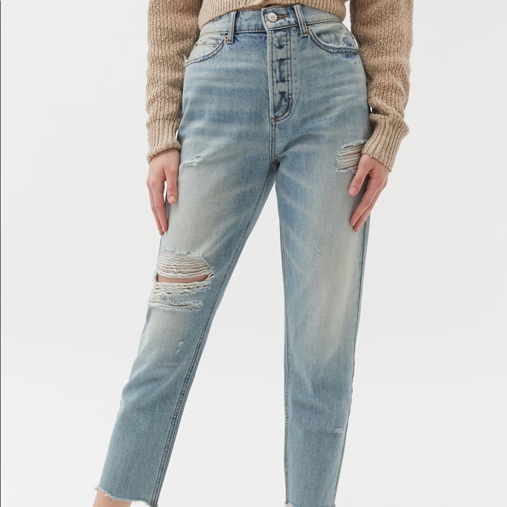 BDG High Waisted Slim Straight Jeans
